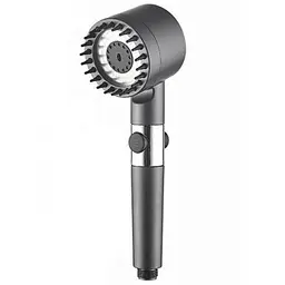Лійка масажна для душу Idea Turbocharged Head з обертанням 360° Сірий 