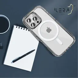 Чохол iLera with MagSafe для Apple iPhone 16 Pro Max Transparent [iLGCLCa16PrMx] [125209] - мініатюра 4