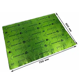 Авто Віброізоляція фольгована ACOUSTICS Alumat PROFY A1 3 мм 700 х 500 мм 1 шт - мініатюра 2