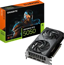 Відеокарта GeForce RTX 5050 8GB Gigabyte WindForce OC (GV-N5050WF2OC-8GD)