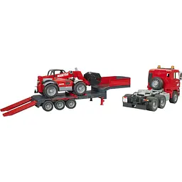 Ігровий набір Bruder Тягач MAN TGA з причепом та телескопічний навантажувач Manitou MLT 633 1:16 (02774) - мініатюра 6
