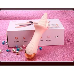 Вібратор кліторальний Flower Tongue з USB-зарядкою 10 режимів Світло-рожевий - мініатюра 2