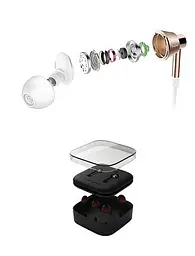 Навушники 1MORE 1M301 Piston Earphone In-Ear Mic White Gold (1M301-WHITEGOLD) - мініатюра 3