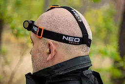 Neo Tools Ліхтар налобний акумулятор/батарейки, 4000мА•год або ААх3, 2000лм, 20Вт, 5 функцій освітлення, IPX4 - мініатюра 4
