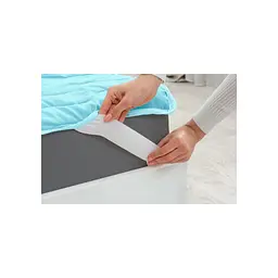 Наматрацник MirSon Eco Light №1725 Silk Air-line на резинці по кутках Blue 150x200 см (2200002890908) - мініатюра 4