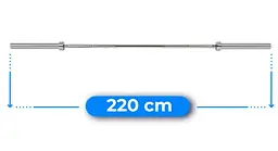 Гриф олімпійський прямий Thunder 220/50 (SG-O-220/50) - мініатюра 3