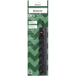 Мережевий фільтр живлення Defender DFS 155, 5 m, 6 роз (99496) - мініатюра 2