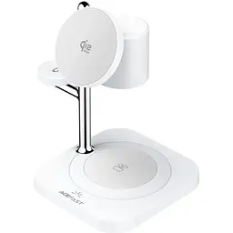 Бездротовий зарядний пристрій ACEFAST E39 desktop 4-in-1 wireless charging holder White (6974316286110)