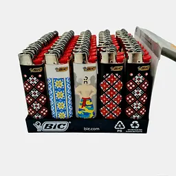 Запальнички Bic J23 Вишиванка блок 50 шт - мініатюра 2