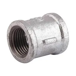 Муфта чавунна оцинкована з'єднувальна рівнопрохідна 1 1/2"х1 1/2" ВВ DN40 30412