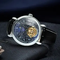 Наручний годинник чоловічий 8271 Silver-Blue Winner acs0029761 - мініатюра 2