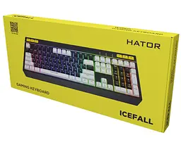 Клавіатура ігрова мембранна Hator HTK-400UA USB Icefall Black-White - мініатюра 5