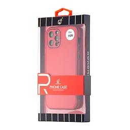 Чохол Jinduka Leather Protected Camera iPhone 12 Pro Red - мініатюра 2