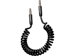 Кабель аудіо Usams SJ256YP01 Spring Audio Cable AUX 3.5 мм AUX 3,5 мм 1,2 m Black (6958444959306) - мініатюра 4
