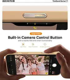 Захисний чохол JUESHITUO 3-в-1 для iPhone 16 Pro з магнітною підставкою - мініатюра 5