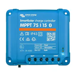MPPT-контролер заряду сонячних панелей Victron Energy SmartSolar MPPT 75/15 (99-00010931) - мініатюра 2