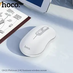 Комп'ютерна Миша HOCO GM21 Platinum 2.4G business wireless mouse Біла - мініатюра 2
