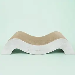 Дряпка Trixie для котів Хвиля XXL і котячої м'ятої картон сіра 64х14х37 см [CD] - мініатюра 2