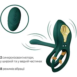 Смарт-ерекційне кільце Zalo - Bayek Turquoise Green - мініатюра 4