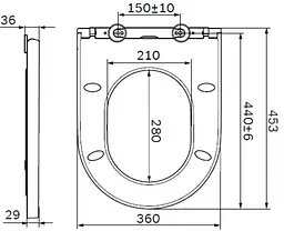 Сидіння для унітазу AM.PM Spirit v2.0 Slim Wrap-Over Soft Close C707858WH, Білий - мініатюра 2