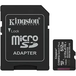 Карта пам'яті microSDXC (UHS-1 U3) Kingston Canvas Select Plus Gen3 512Gb class 10 А1 V30 (R-150MB/s) (adapter SD)