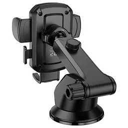 Холдер Hoco H65 Gamble one-button car holdercenter console Чорний - мініатюра 3