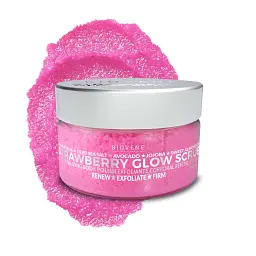 Скраб для тіла відновлюючий Biovene Strawberry Glow Scrub Revitalizing Body Polish Полуниця 200 г - мініатюра 2