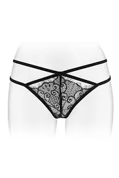 Трусики-стрінги Fashion Secret MYLENE Black з подвійною лінією стегна Fashion Secret SO2254 94658