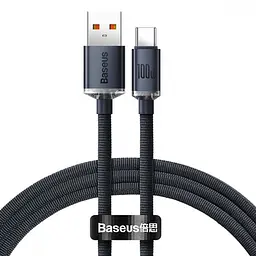 Кабель Baseus Crystal Shine Series Fast Charging Type-C 100W (1.2m) black (CAJY000401)