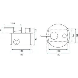 Змішувач для ванни прихованого монтажу Rea Lungo (Rea-P4563) золотий - глянцевий - мініатюра 6