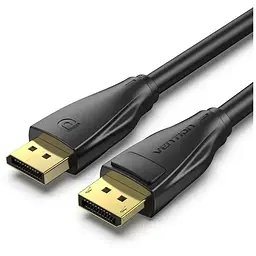 Кабель мультимедійний DisplayPort M to DisplayPort M 1.0m V1.4 8K black Vention (HCDBF)
