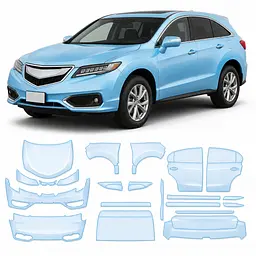 Антигравійна захисна бронеплівка за лекалами для Acura RDX TX2/CDU facelift 2016-2018 - повний кузов