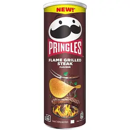 Набір чипсів Pringles Flame Grilled Steak зі смаком стейка на грилі 330 г (165 г x 2 шт.) - мініатюра 2