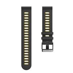 Силіконовий ремінець Rage для Amazfit GTR 4 GTR 3 GTR 3 Pro GTR 2 GTR 2e GTR 47mm Stratos - чорно-жовтий ширина кріплення 22мм Watchbands (W25-6WB29974600) - мініатюра 4