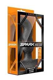 Анальна пробка з вібрацією 3-в-1 Spark Ignition Prv-02 Carbon Fiber - мініатюра 4