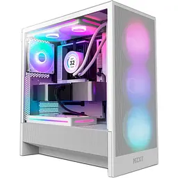 Корпус NZXT H5 Flow RGB Білий (CC-H52FW-R1) без БЖ