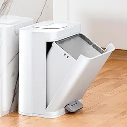 Відро для сміття розумне JOYBOS Hand Free з кнопкою і педаллю 16 л - мініатюра 2