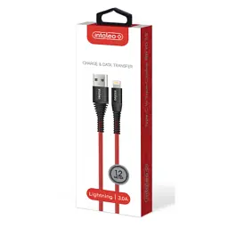 Дата кабель USB 2.0 AM to Lightning 1.2m Red Intaleo (1283126559471) - миниатюра 4