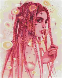 Алмазная мозаика/вышивка Удивительная незнакомка ©lesya_nedzelska_art 40*50 см Идейка AMO 7495