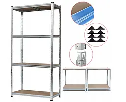 Стелаж LEOBRO Premium 150 х 70 х 30 см, 175кг/полиця, 4 полиці (LB-R111) - мініатюра 2