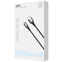 Кабель Proove WireX USB to Lightning 2.4A (1m) black - мініатюра 2