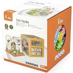 Бізікуб Viga Toys 5 в 1 дерев'яний (44591) - мініатюра 6