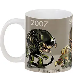 Кухоль GeekLand Alien Чужий Хижак 2007-2018 AL.02.028 330 мл білий - мініатюра 3