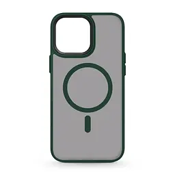 Чехол для Apple iPhone 13 Pro Max, Uniq MagCase, зеленый, противоударный, панель-накладка с MagSafe, ударопрочный TPU+PC, с магнитом MagSafe, поддержка полноценной беспроводной зарядки, ArmorStandart (ARM75328)