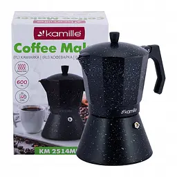 Кавоварка гейзерна Kamille KM-2514MR 600 мл - мініатюра 9