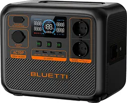 Зарядна станція Bluetti AC70P / 1000 Вт / 864 Вт⋅год / LiFePO4 - мініатюра 5