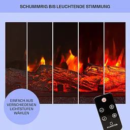 Електричний камін Klarstein Studio 5 Arc 40 м² (10038400) - мініатюра 6