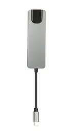 Док-станція RIAS BYL-2007 5в1 USB Type C - PD/USB/HDMI/RJ-45 (3_00418) - мініатюра 4