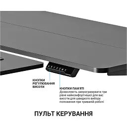 Комп'ютерний стіл OfficePro ODE119B Black [111776] - мініатюра 10