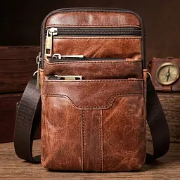 Сумка чоловіча 14724 Vintage коричнева